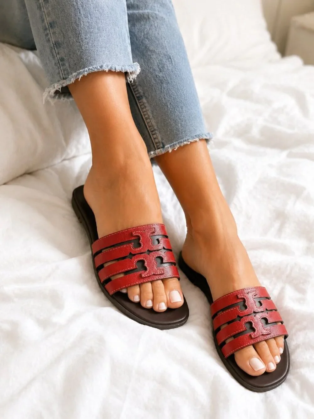 NEW Tory Burch Ines Cage Slides